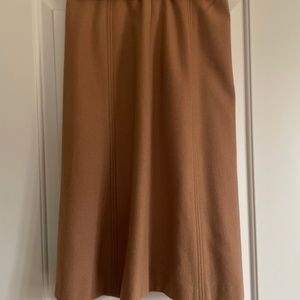 Vintage tan wool skirt UK brand Dellbury